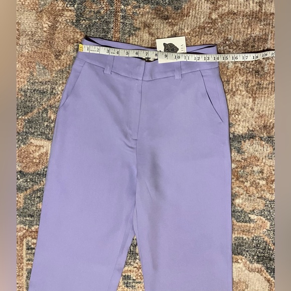 NWT LITA BY CIARA HIGH WAIST WIDE LEG TROUSERS SIZE 6 IN VIOLET TULIP - Picture 7 of 8